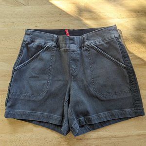 Spanx Twill Stretch Shorts - 4" - Charcoal - Small - NWOT